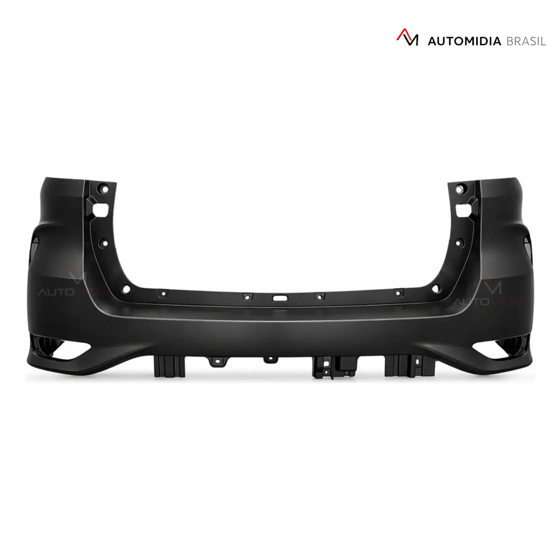 Para-choque traseiro Toyota SW4 Platinum 2026 em acabamento preto, peça automotiva para body kit e transformação estética da SW4 modelos 2016 a 2026.