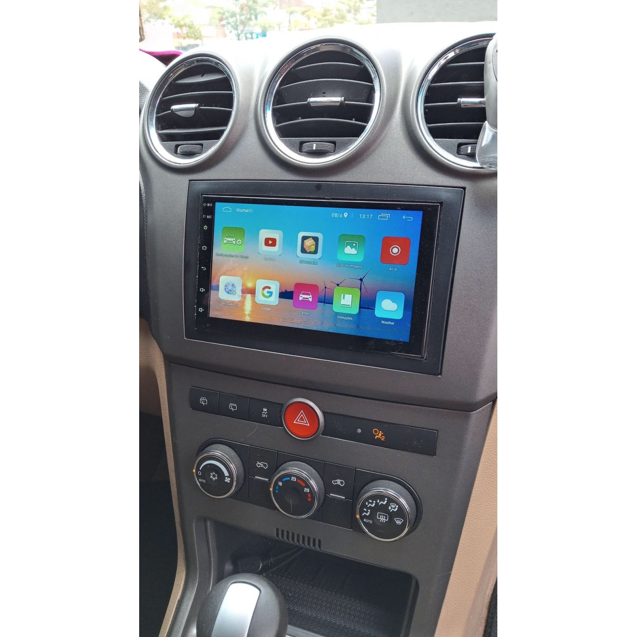 MOLDURA 6.8 E 7 GM CAPTIVA 2008-2015 PRETO