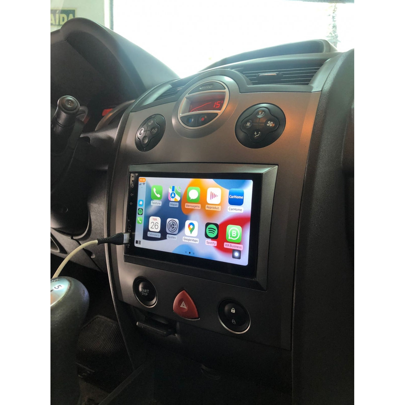 MOLDURA 6.8 RENAULT MEGANE DYNAMIQUE SEDAN E GRAND TOUR COM SUPORTE 2007-2013 PRATA