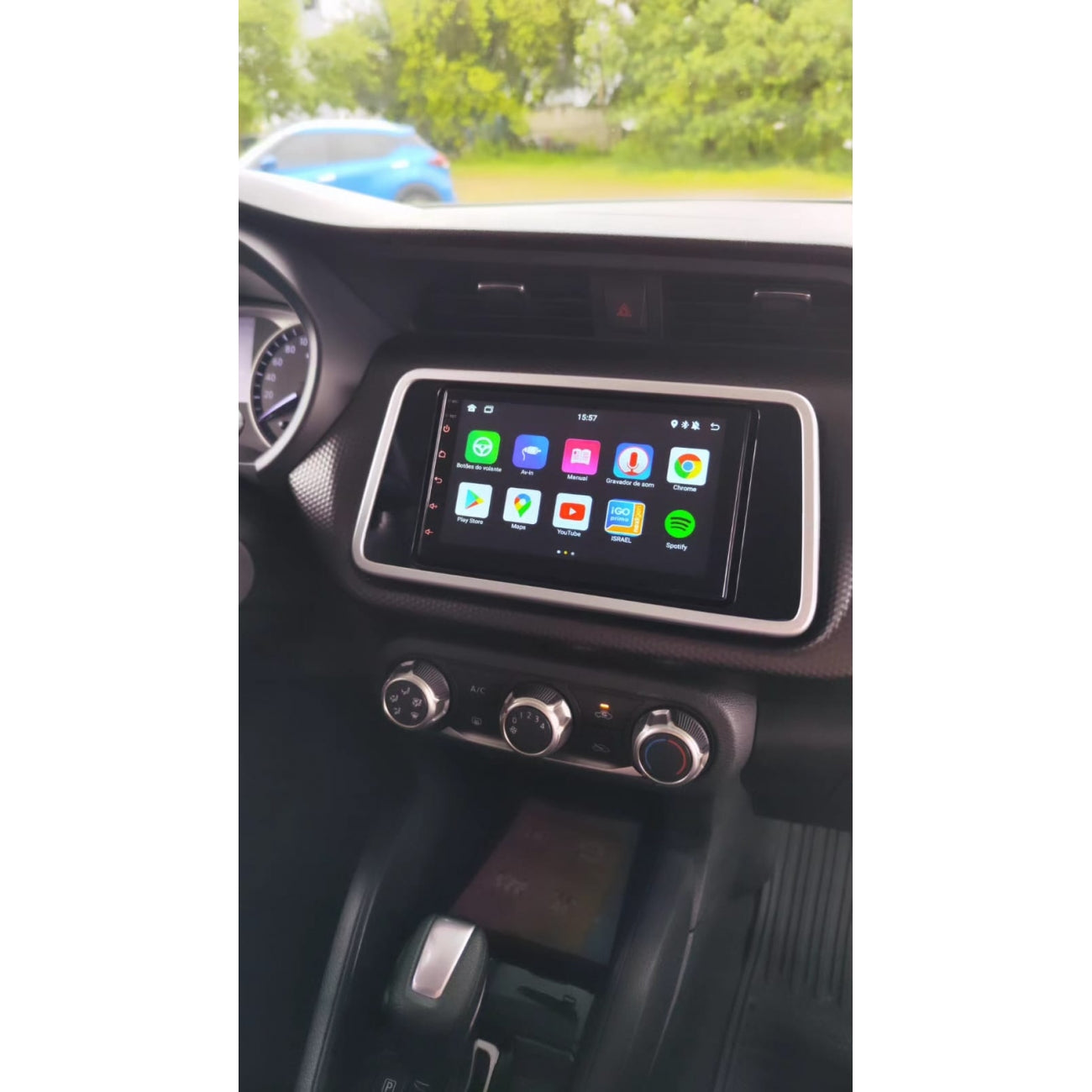 MOLDURA 6.8 E 7 NISSAN KICKS 2016+ BLACK PIANO