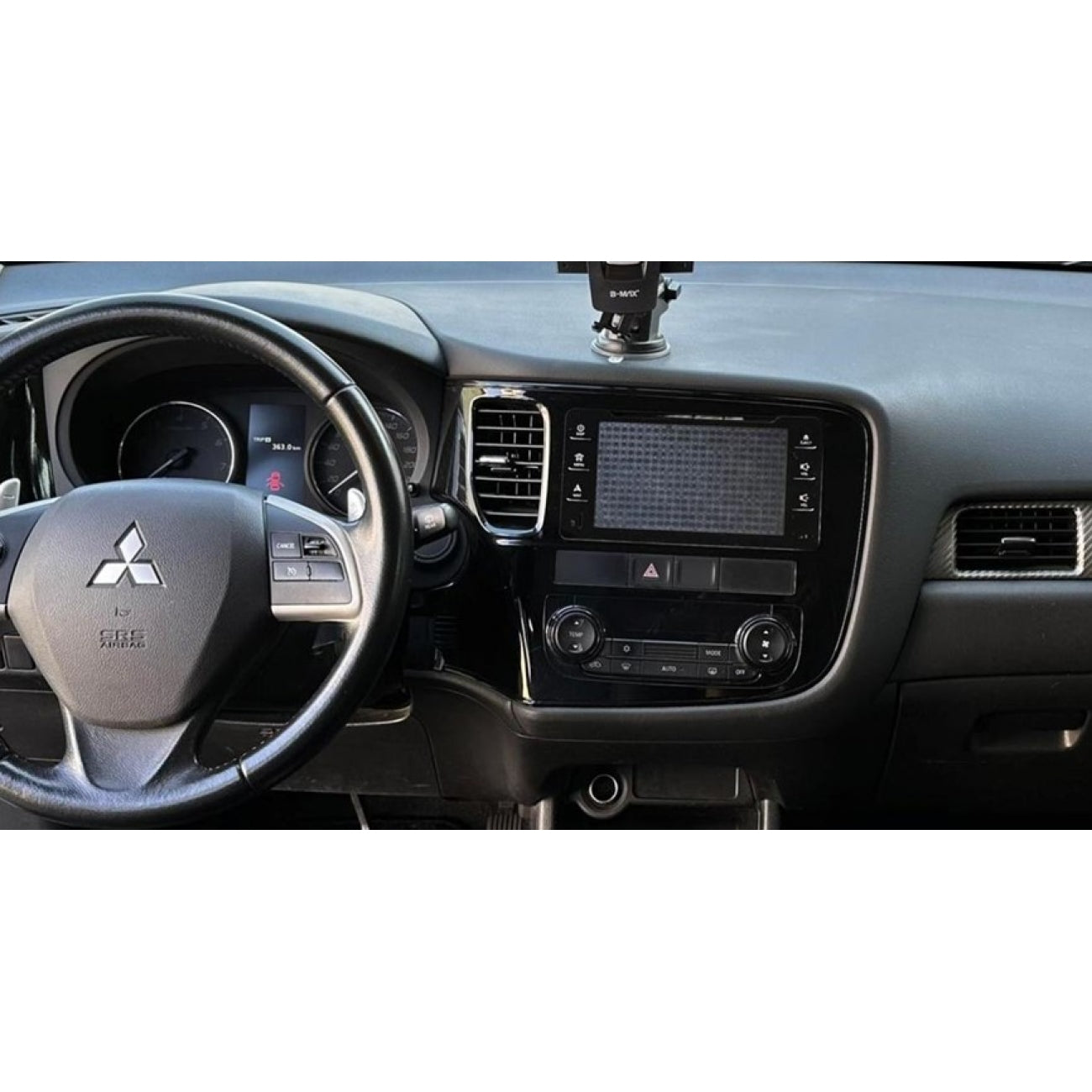 MOLDURA 6.8 MITSUBISHI L200 TRITON 2017+ PAJERO SPORT 2018+ E OUTLANDER 2013-2020 BLACK PIANO