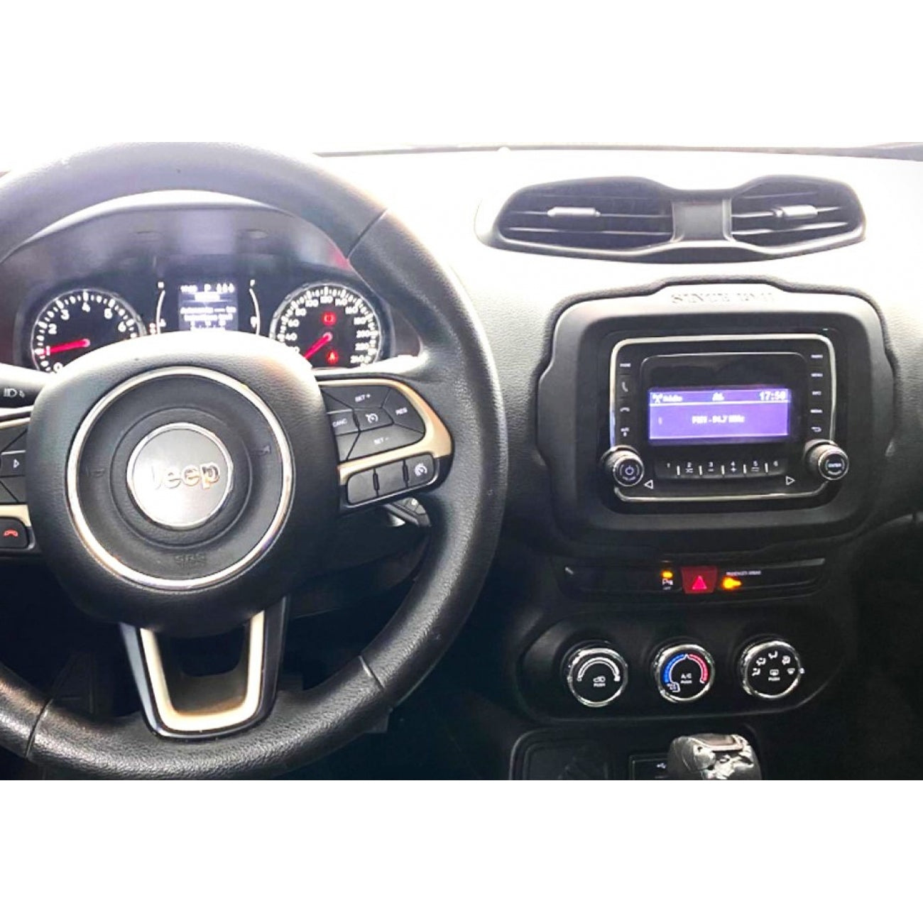 MOLDURA 7 JEEP RENEGADE PCD 2015+ PADRÃO MÍDIA ORIGINAL PRETO