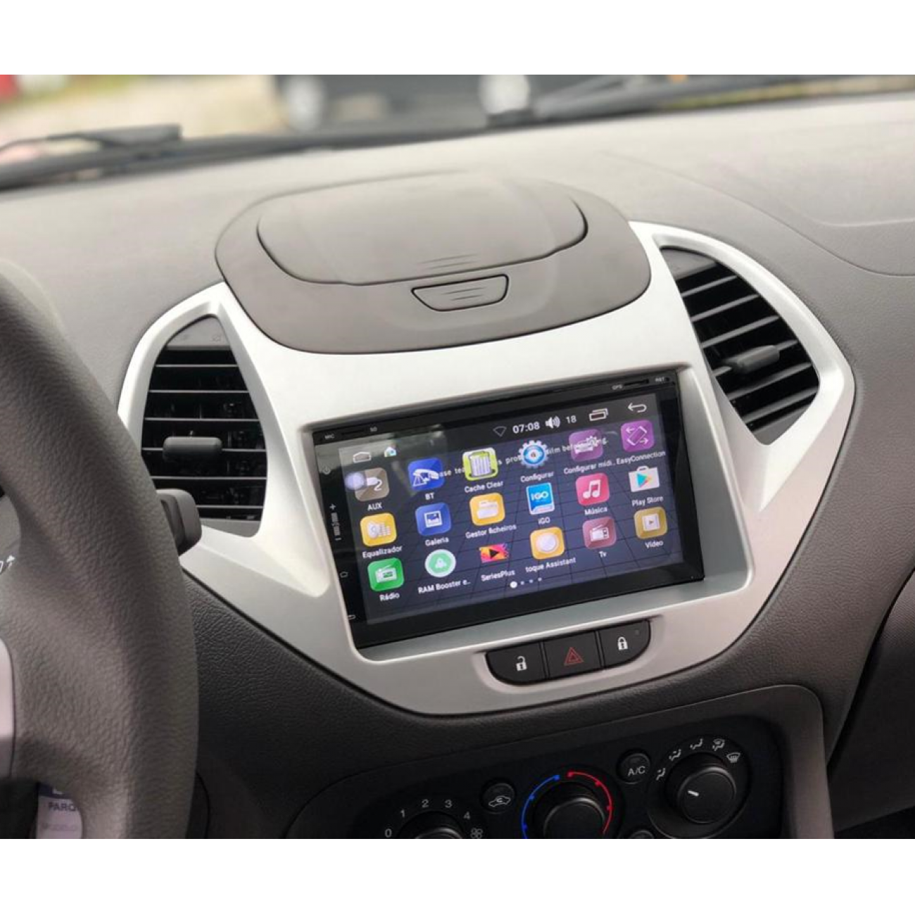 MOLDURA 6.8 E 7 FORD KA E KA+ 2019-2021 PRATA