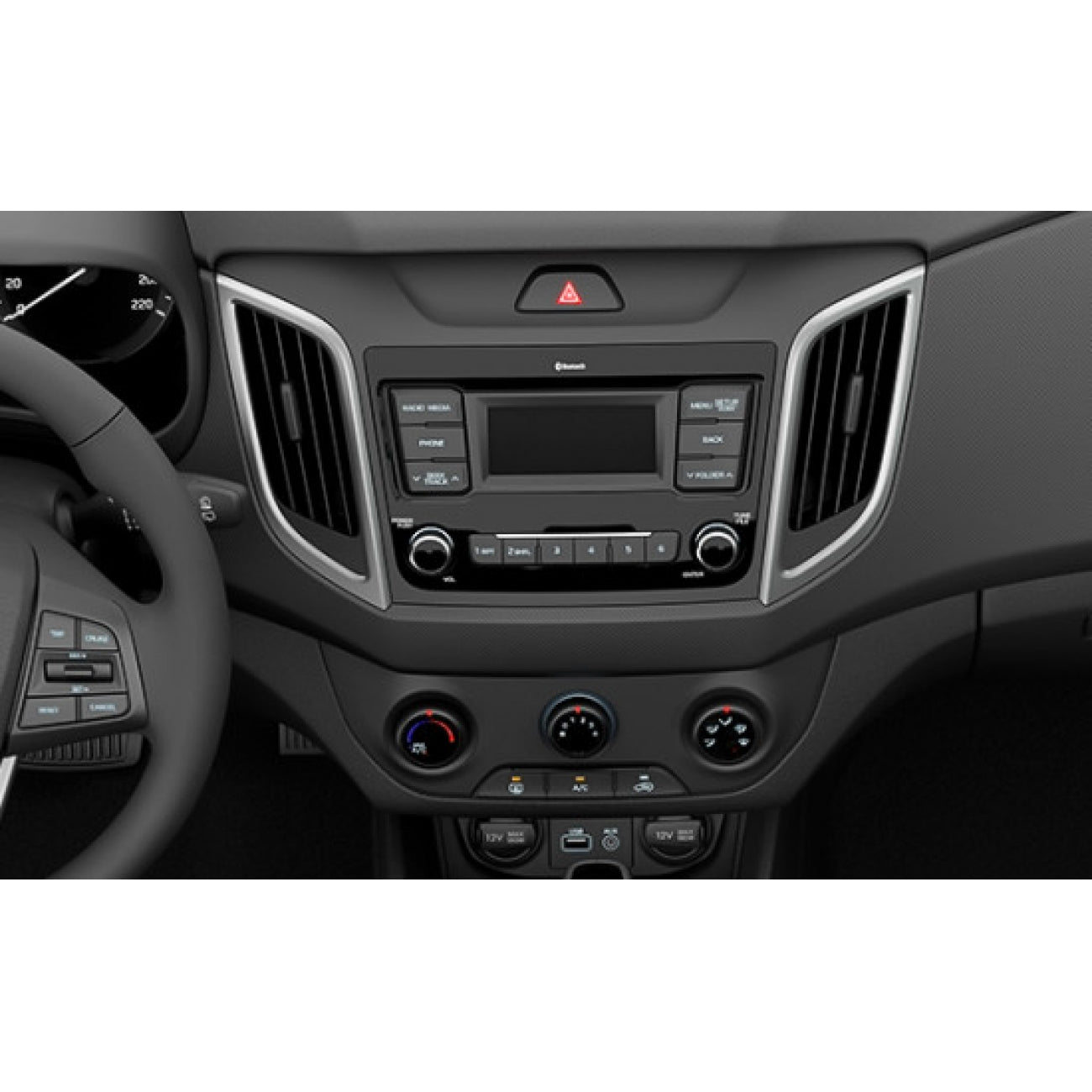 MOLDURA 9 HYUNDAI CRETA 2014-2021 PRETO COM FRISO ORIGINAL
