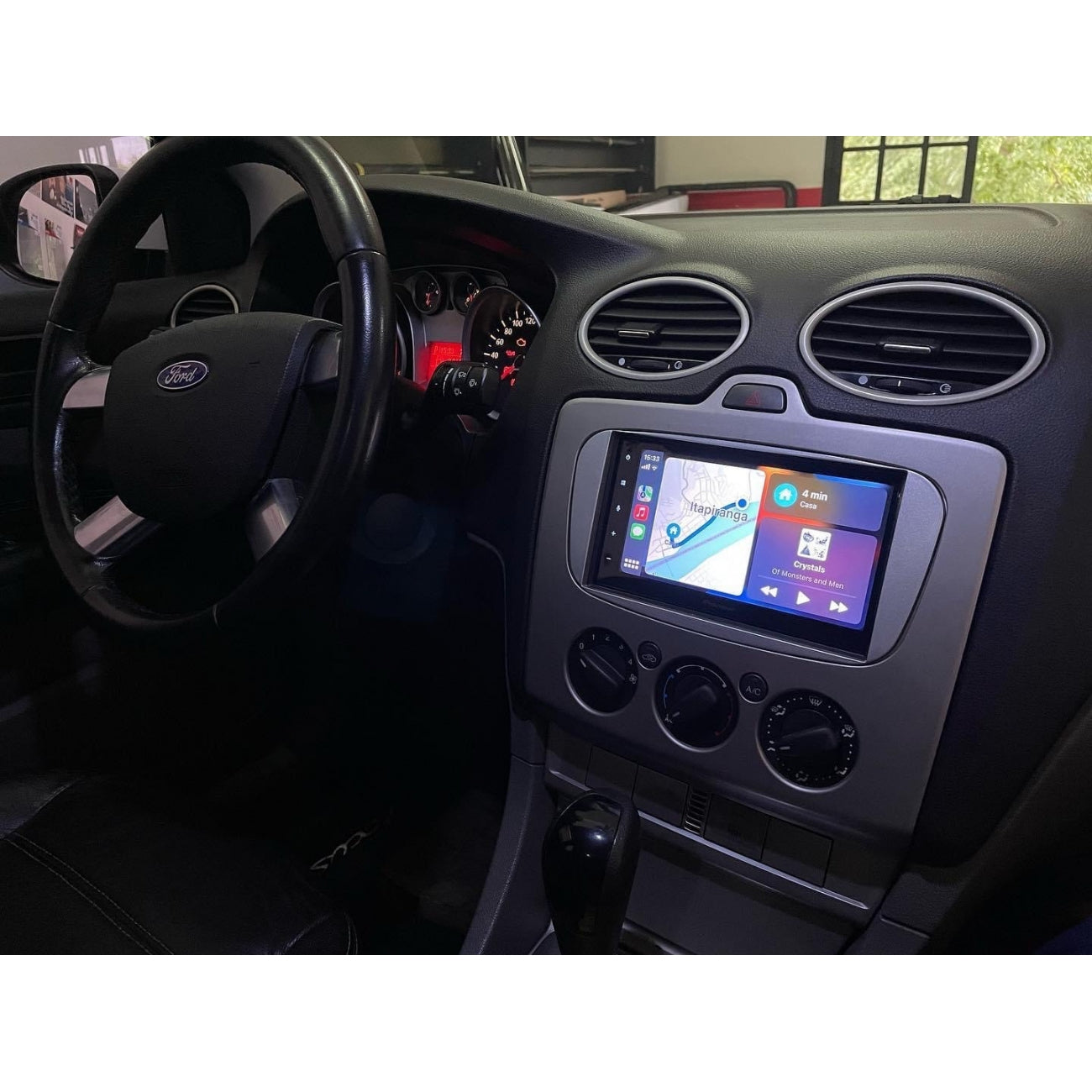 MOLDURA 6.8 E 7 FORD FOCUS 2009-2013 PRATA