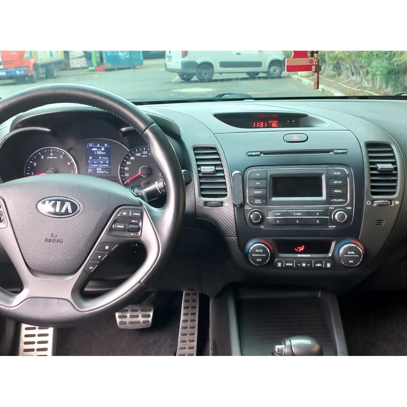 MOLDURA 9 KIA NEW CERATO 2014-2019 PRETO