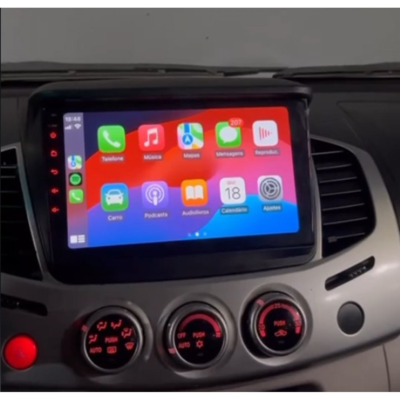 MOLDURA 9 E 7 MITSUBISHI L200 TRITON E PAJERO DAKAR 2009-2018 PRETO