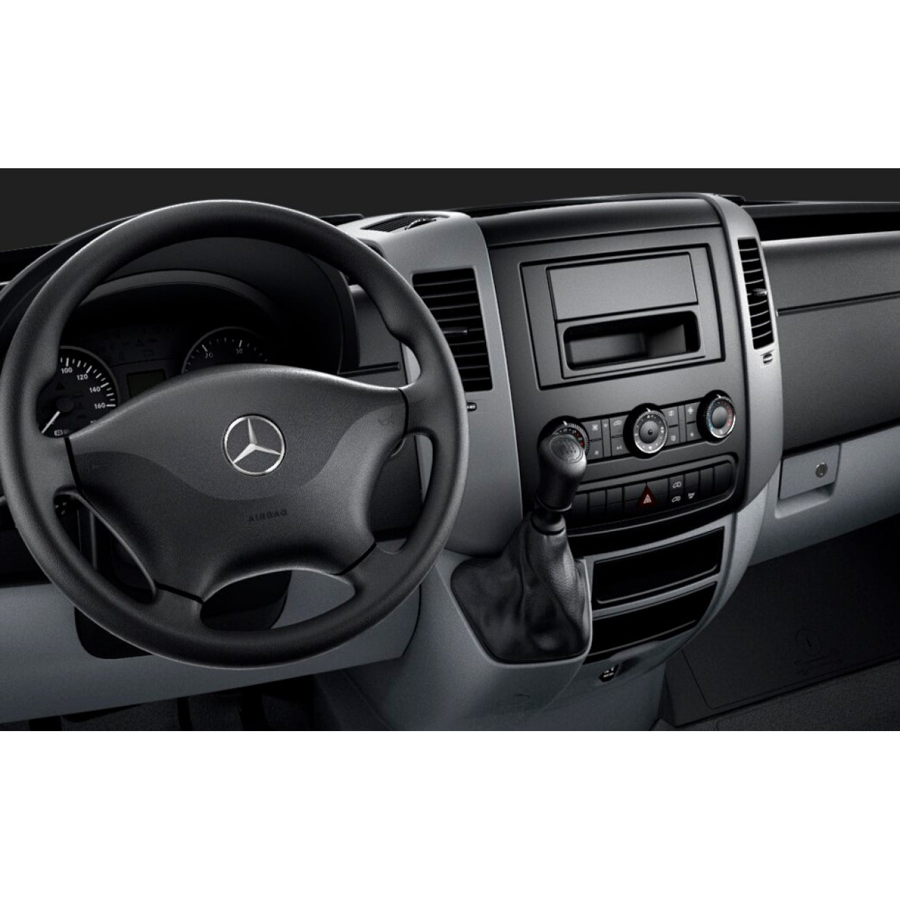 MOLDURA 8 MERCEDES SPRINTER 2013-2019 PADRÃO PIONEER MODELO ZS8280 PRETO
