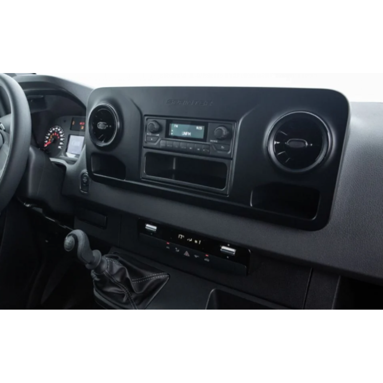 MOLDURA 6.8 E 7 MERCEDES BENZ SPRINTER 2019+ PRETO FOSCO