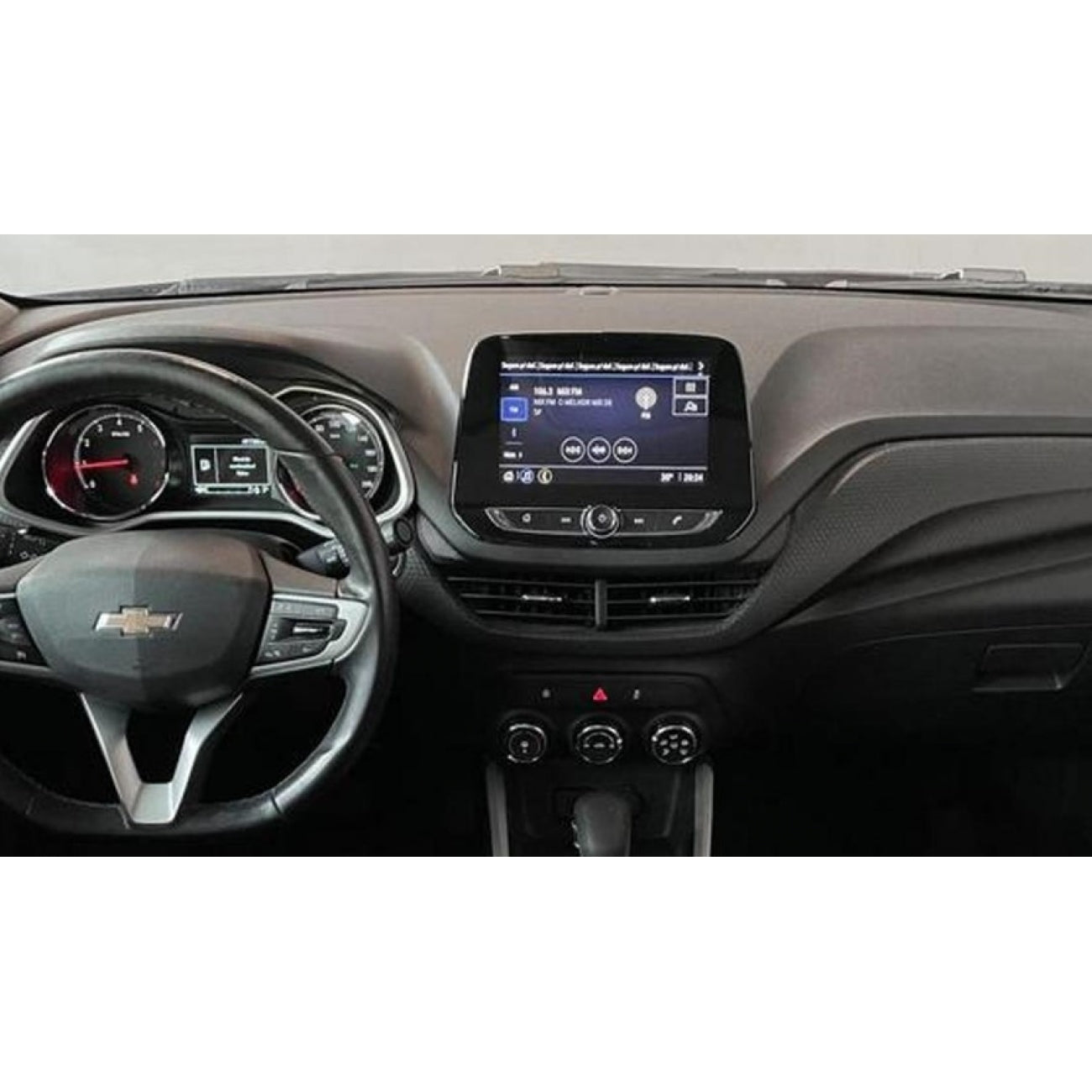 MOLDURA 9 CHEVROLET ONIX 2020 PRETO FOSCO COM FRISO PRATA