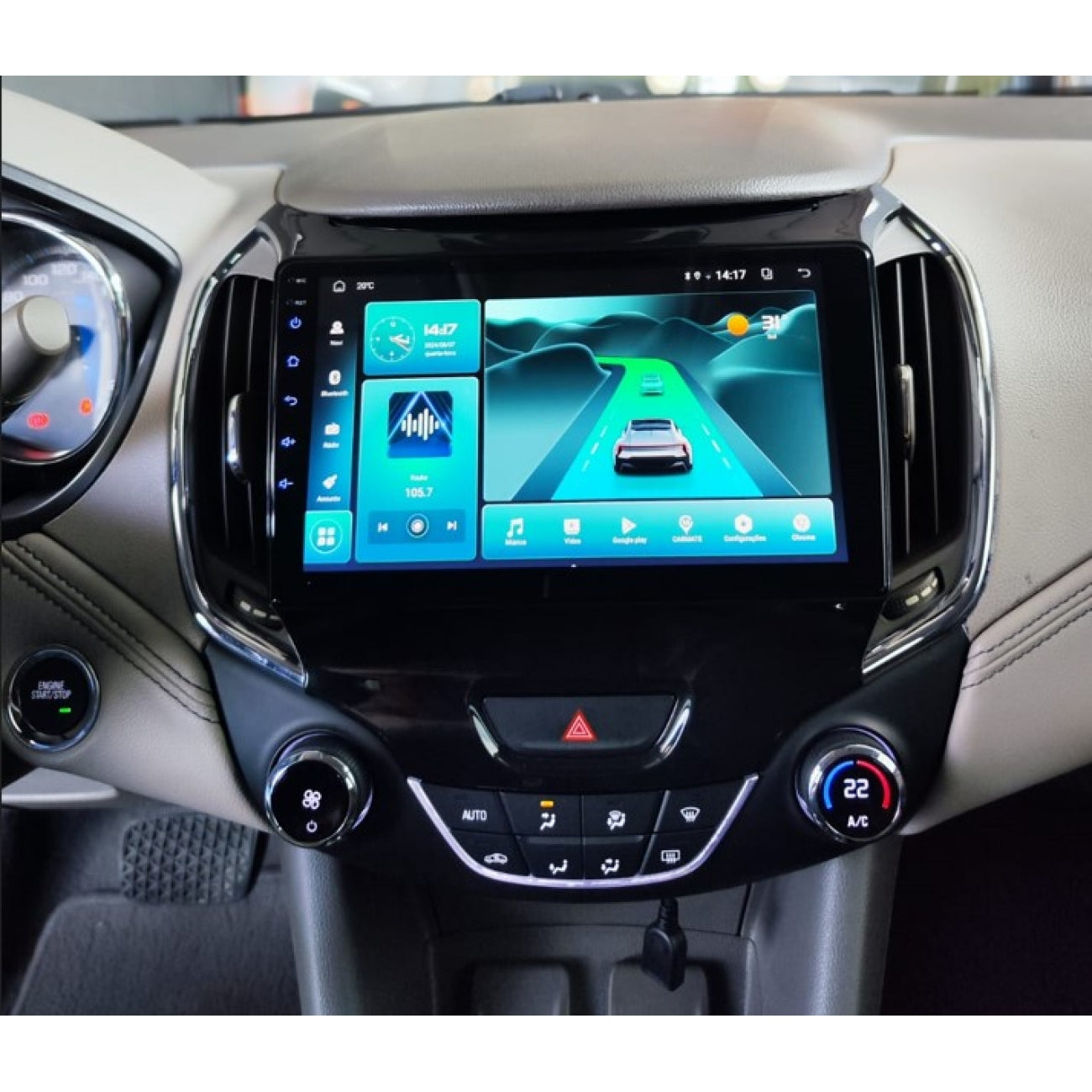 MOLDURA 9 CHEVROLET CRUZE 2017-2023