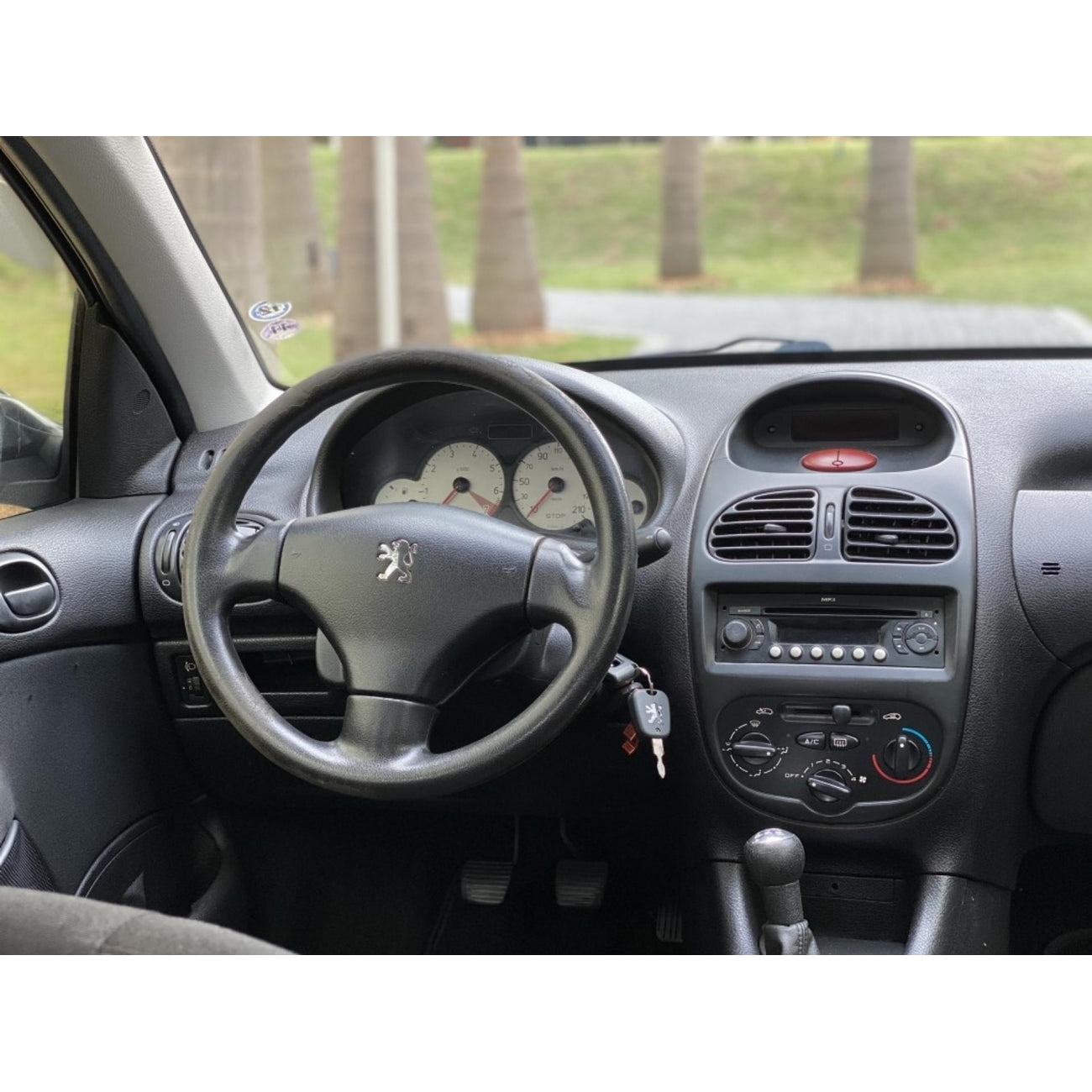 MOLDURA 6.8 E 7 PEUGEOT 206 2004-2008 PRATA