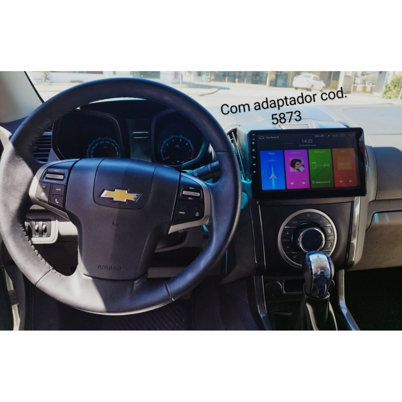 MOLDURA 9 E 7 CHEVROLET S10 E TRAILBLAZER 2013-2015 GRAFITE