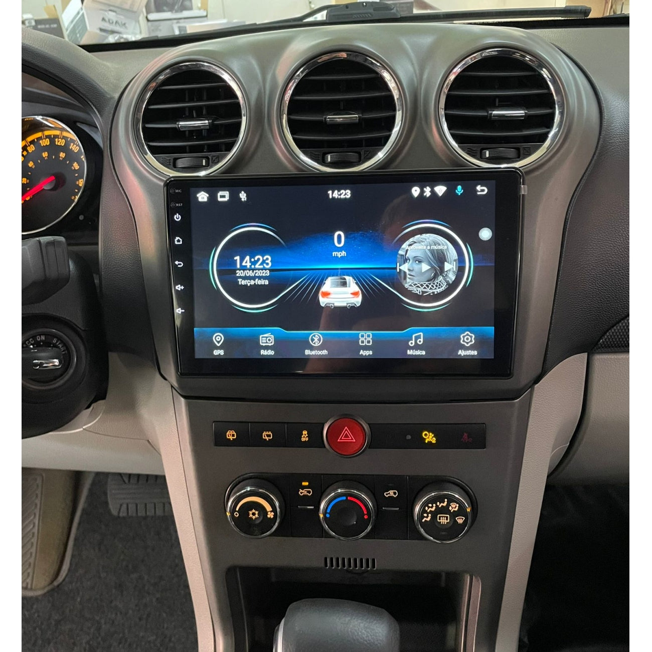 MOLDURA 9 CHEVROLET CAPTIVA 2008-2014 PRETO