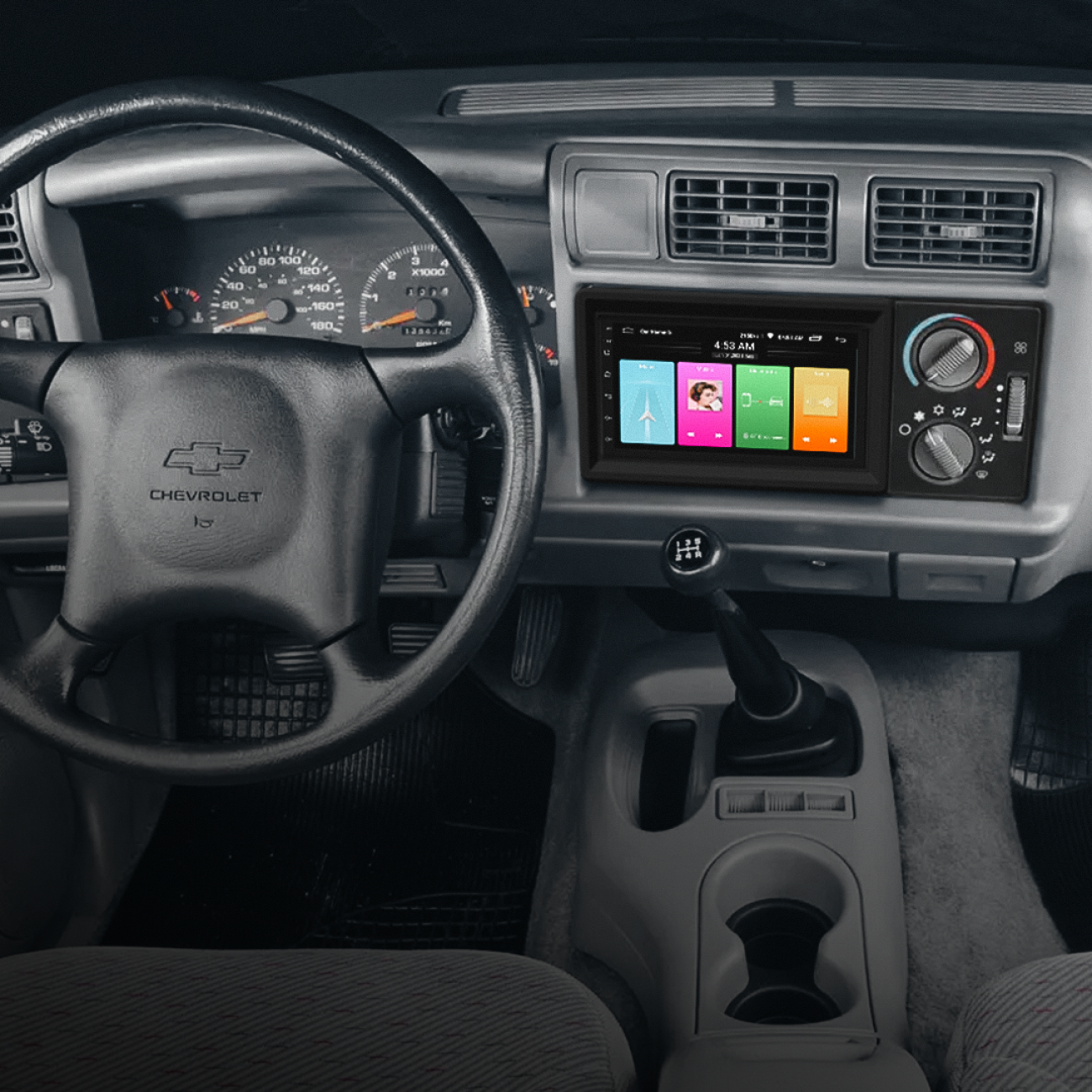 MOLDURA 6.8 E 7 CHEVROLET S10-BLAZER 1995-2000 CINZA