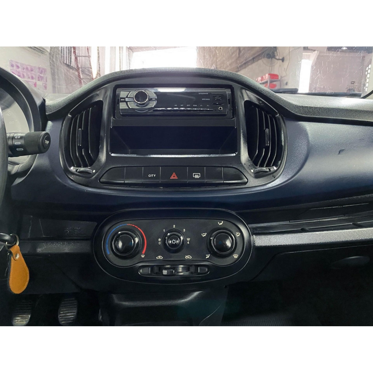 MOLDURA 9 E 7 FIAT UNO 2015-2021  PRETO FOSCO