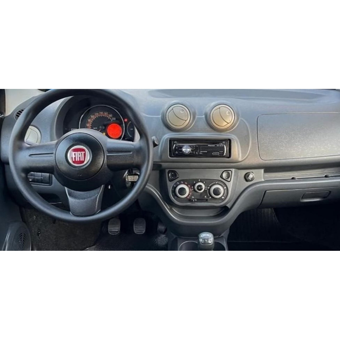 MOLDURA 6.8 E 7 FIAT UNO VIVACE 2010-2016 E FIORINO G3 2014-2021 CINZA