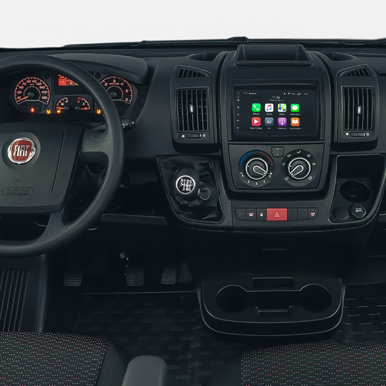 MOLDURA 6.8 E 7 FIAT DUCATO E PEUGEOT BOXER 2023+ PRETO