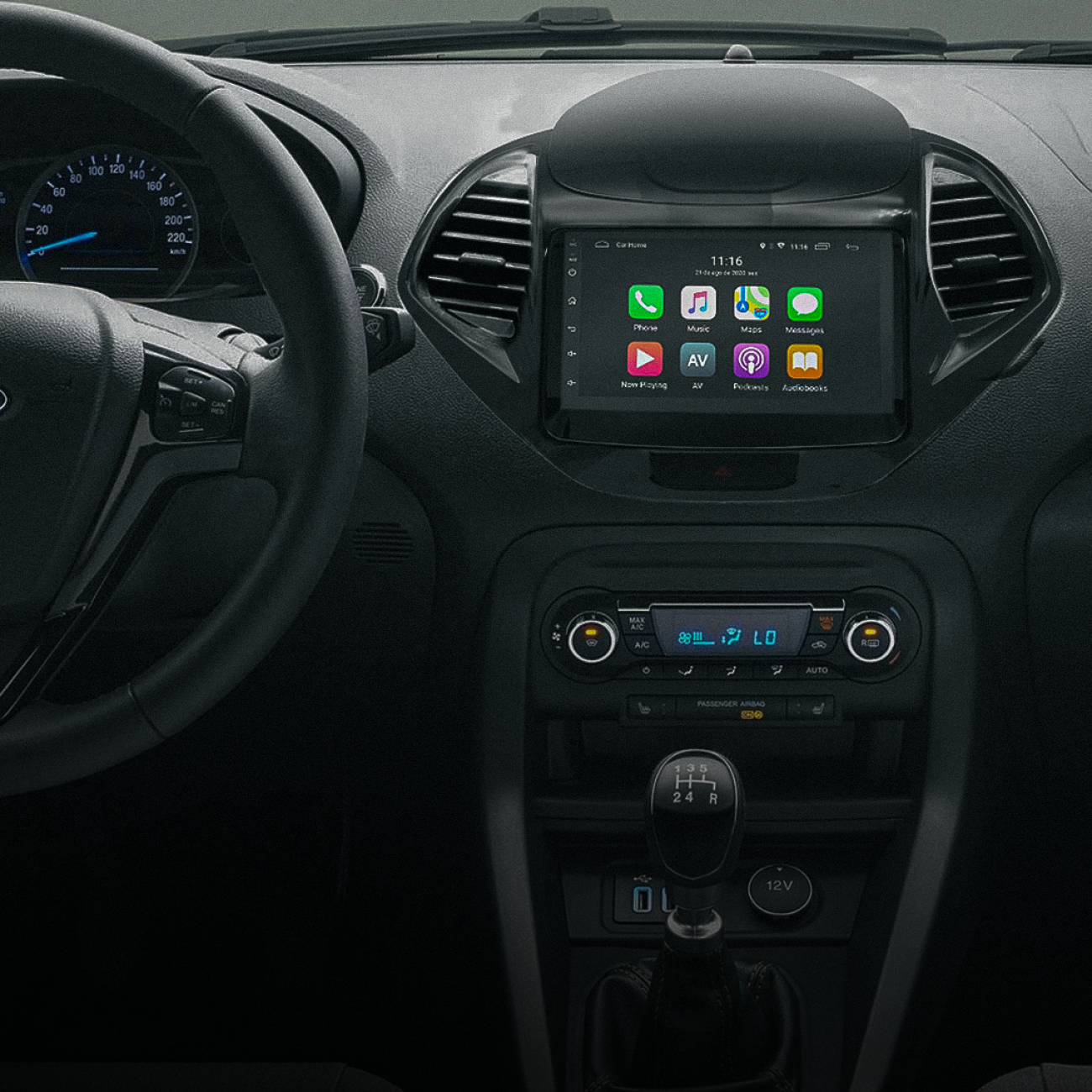MOLDURA 6.8 E 7 FORD KA FREESTYLE 2019-2021 PRATA