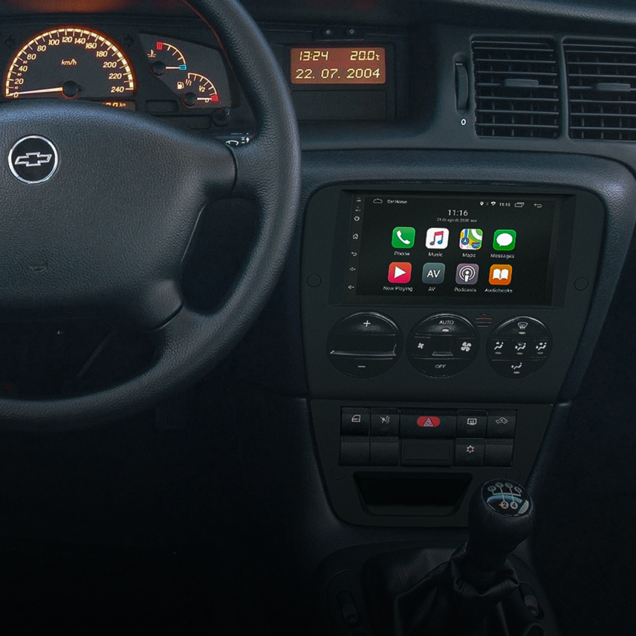 MOLDURA 6.8 E 7 CHEVROLET VECTRA G2 1996-2005 AR DIGITAL
