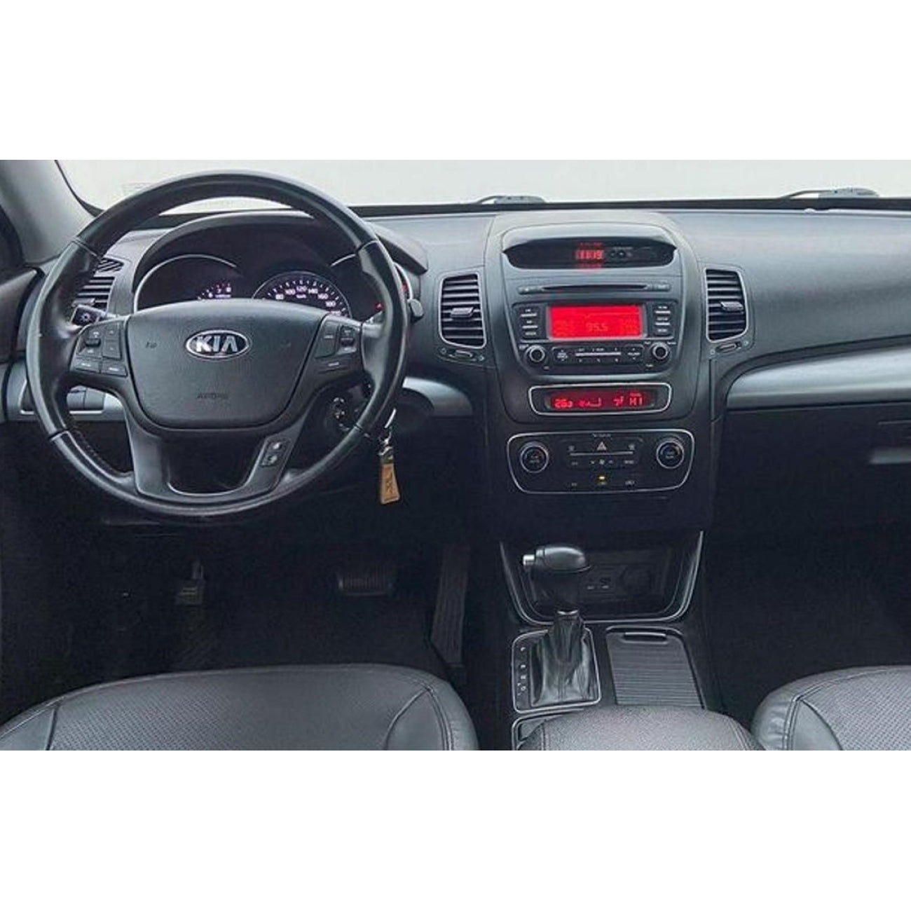 MOLDURA 9 KIA SORENTO G2 2014-2015 COM OU SEM MULTIMÍDIA PRETO
